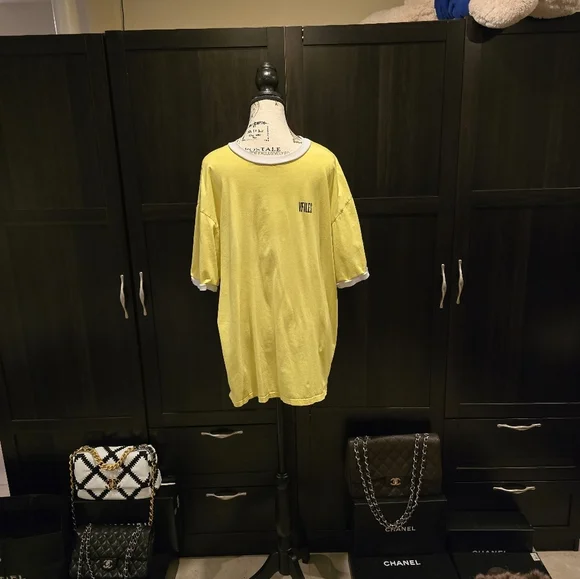VFILES Logo T-Shirt In Yellow Women's Large (Unisex) #Hypebeast - Picture 5 of 8
